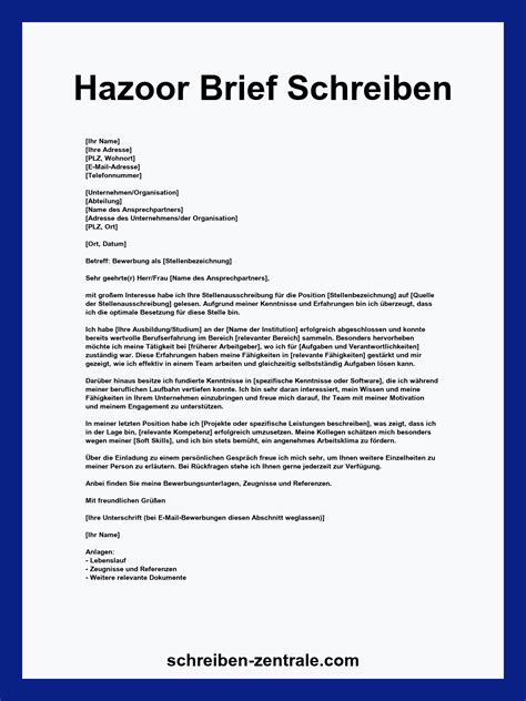 Brief Schreiben Beispiel
