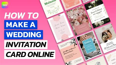 How To Make A Wedding Invitation Card Online YouTube