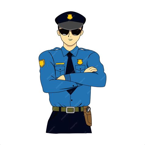 Premium Vector Policeman Character Design Law Officer Vector