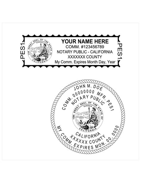 California Notary - PE Stamps