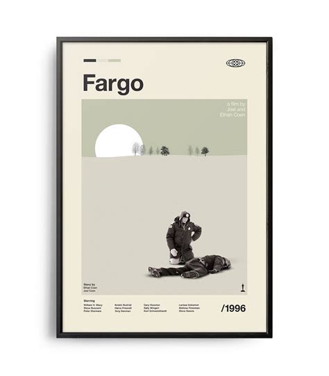 Mid-century modern Fargo movie poster - Weekend Poster