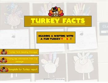 Thanksgiving: Turkey Facts: Reading and Writing fun! | TPT