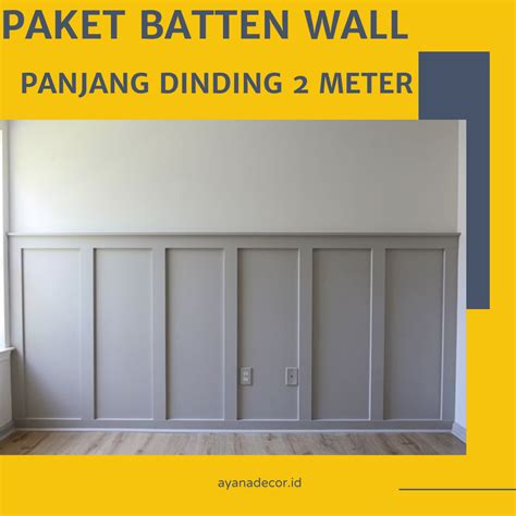 Paket Batten Wall Wall Panel List Dinding Dekorasi Wall