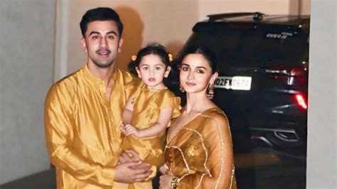 Alia Bhatt, Ranbir Kapoor and Raha are a 'golden family' for Diwali celebrations at new home ...