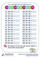 Zweistellige Addition Arbeitsblätter Mathematik Aktivitäten