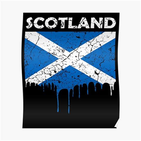 Scotland Flag Poster For Sale By Mila1946 Redbubble