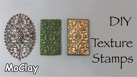 How To Make Deep Texture Stamps Diy Polymer Clay Tutorial Youtube