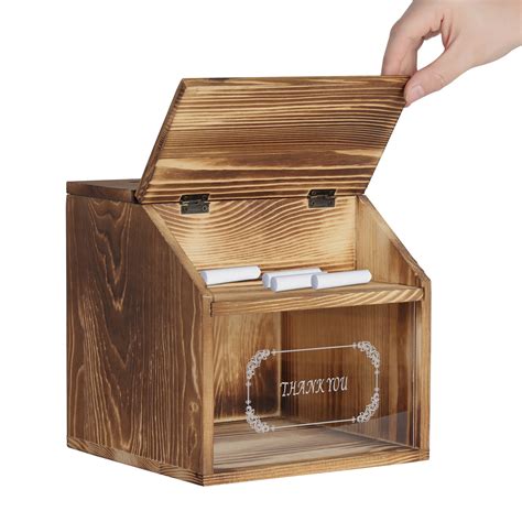 Spendenbox Acrylbox Losbox Mit Schloss Holz Aktionsbox Sammelbox