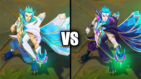 Redeemed Star Guardian Rakan Vs Star Guardian Rakan Skins Comparison