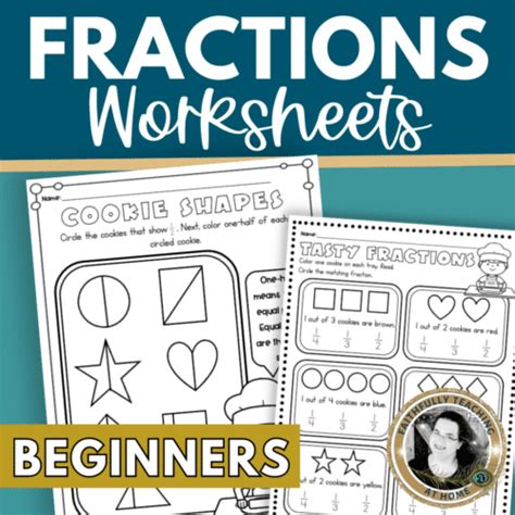 Beginning Fractions Worksheets Create Your Homeschool