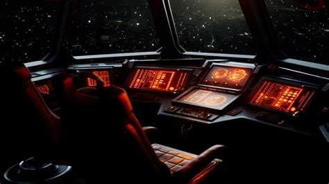 Spaceship Cockpit Ambient Sci Fi Ambiance For Sleep Study Relaxation