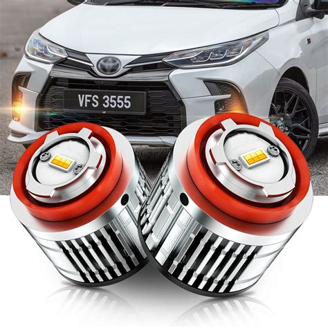 Tuffoo Dual Color L B Car Led Fog Light Bulb Lm For Toyota Vios