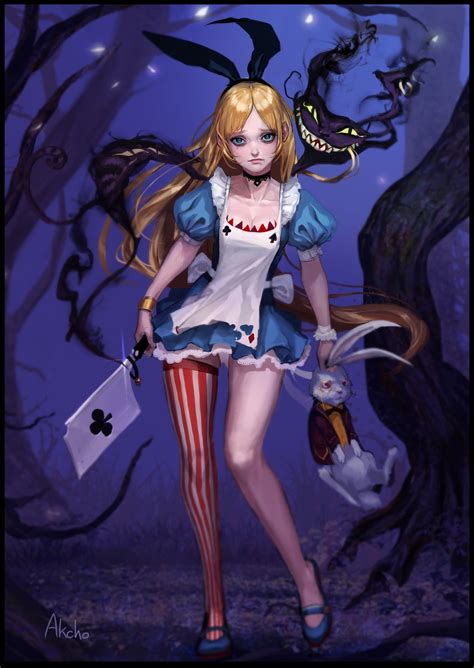 Anime Dark Alice In Wonderland