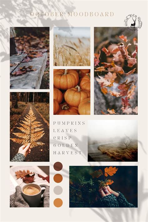 October Moodboard Ideas Cosy Fall Moodboards Mood Board Design