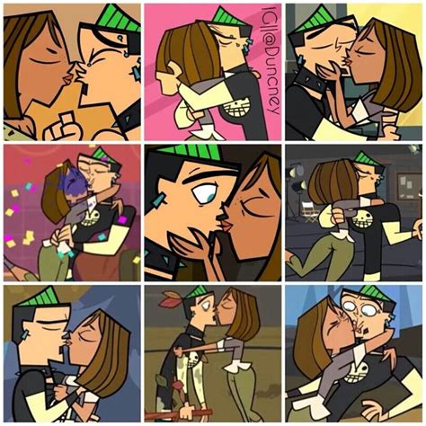 Duncan And Courtneys Kisses Total Drama Island Cartoon Movie Characters Drama