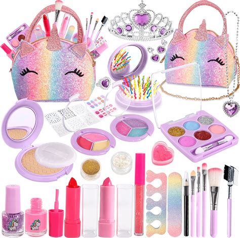 Trucchi Bambina Set Unicorno Set Trucco Per Bambini 36Pezzi Sicuro E