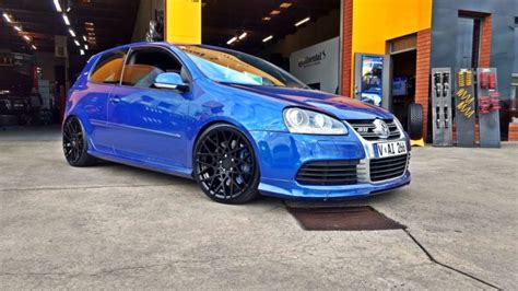 Volkswagen Golf R V Blue Rotiform Blq Wheel Wheel Front