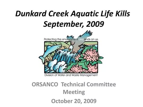 PPT - Dunkard Creek Aquatic Life Kills September, 2009 PowerPoint Presentation - ID:5900584