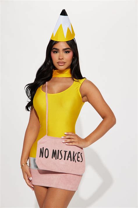 No Mistakes Cutie 3 Piece Costume Set Yellow Fashion Nova Costumes