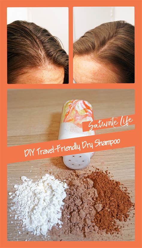 Travel Friendly DIY Dry Shampoo for Light and Dark Hair - Saturate Life