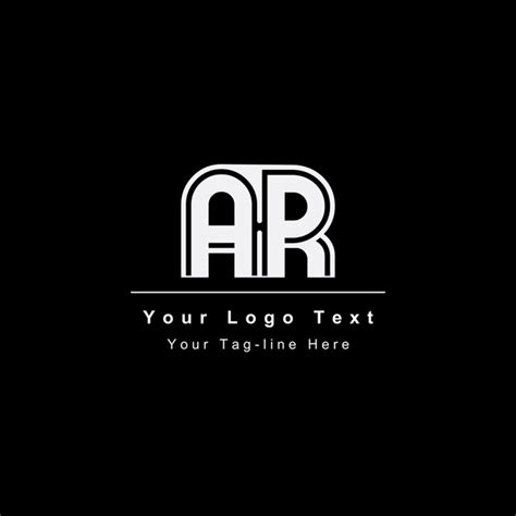 Logotipo De Letra Ar O Ra Nico Atractivo Creativo Moderno Inicial