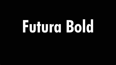 Futura Bold Font Free Download