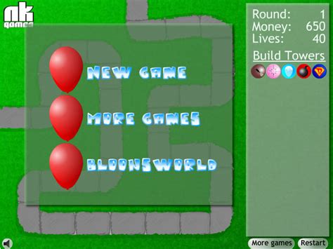 Bloons Tower Defense Game - Play Bloons Tower Defense Online