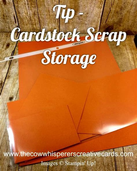 Tip How To Organize And Store Cardstock Scraps Scrap Paper Storage