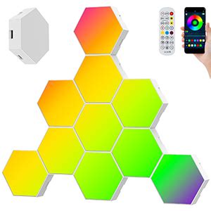 Miuline Hexagon Led Lights Pack Hex Wall Light Gaming Room Decor Diy