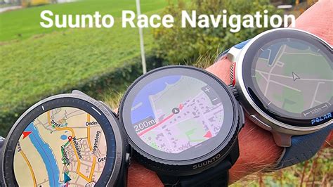 Suunto Race NAVIGATION VS Garmin VS Polar Vantage V3 YouTube