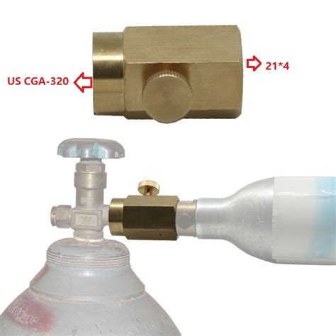 Adaptador De Co2 HPAT Para Llenado De Cilindro De Grandado