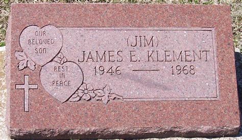 James Eugene Jim Klement 1946 1968 Mémorial Find a Grave