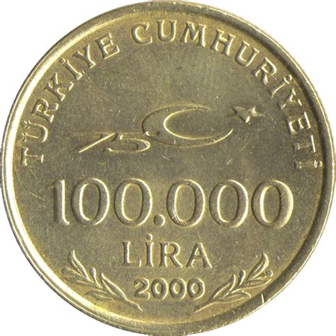 Lira Th Anniversary Of The Republic Of Turkey Turkey