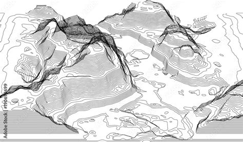 Map of the topography line. Vector abstract topographic map concepts ...