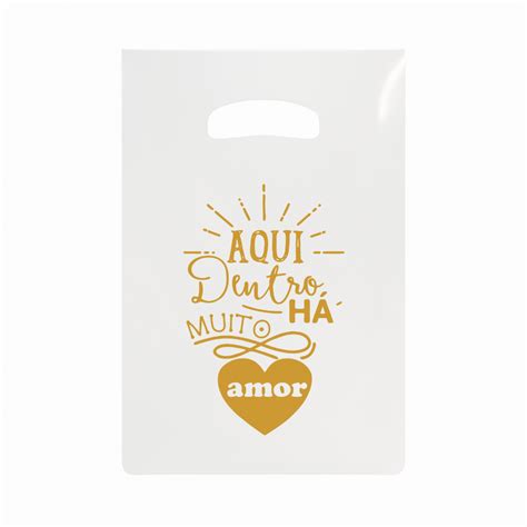 Sacolas Pl Sticas Personalizada Frase X Transparente