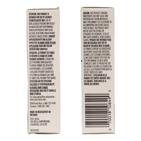 Wella Color Charm Permanent Liquid Hair Toner T14 Pale Ash Blonde 1 4 Oz