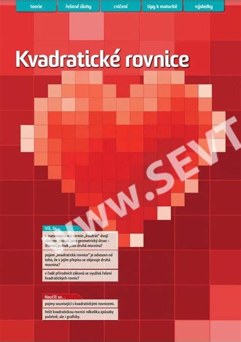 Matematika Od Prv Ku K Maturit D L Rovnice A Nerovnice Ii