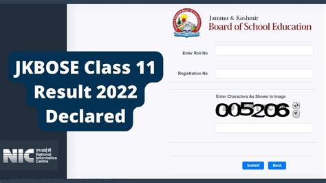 JKBOSE 11th Result 2022 OUT JK Board Class 11 Results Declared For