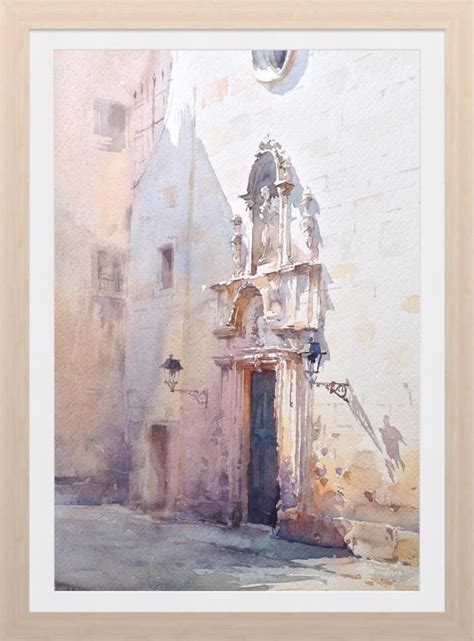 Igor Sava Watercolor Architecture Painting Art Painting