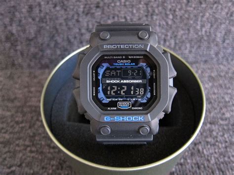 Rare Casio G Shock Gxw E Blue King Solar Atomic Watch Nearly New