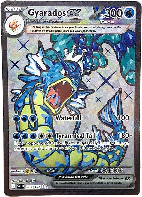 Pokemon Gyarados Ex 225 198 Scarlet Violet Ultra Rare Holo