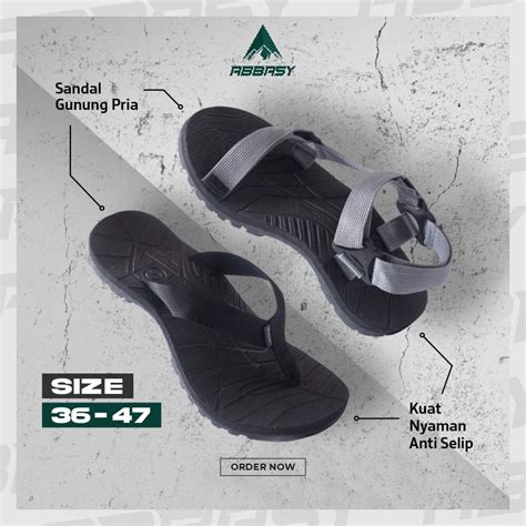 Jual Sandal Gunung Pria Jumbo Outdoor Sendal Gunung Sandal Murah