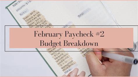 February Paycheck Budget Bi Weekly Pay February Budget