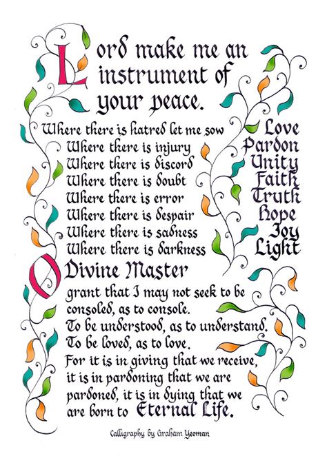 Printable Prayer Of St Francis