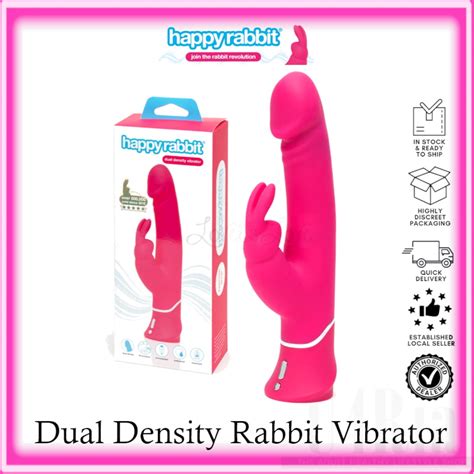 Happy Rabbit Realistic Dual Density Rabbit Rechargeable Vibrator Pink