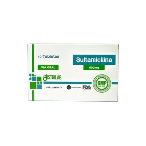 Sultamicilina Mg X Tabletas Distrilab Farmadon La Farmacia