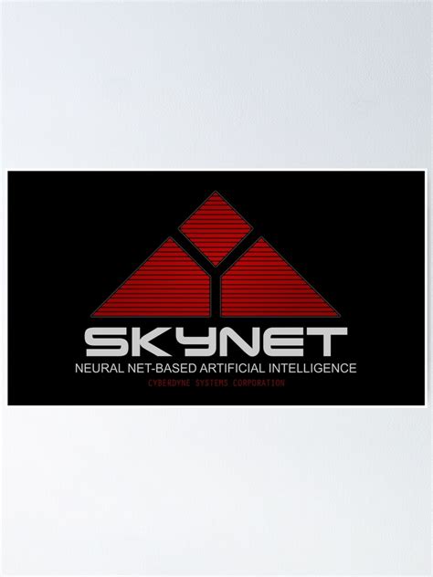 "Skynet logo - Terminator" Poster by Dr-Jones- | Redbubble