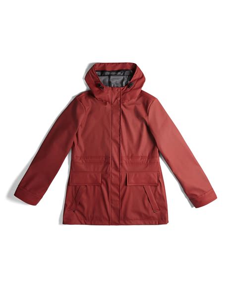 Chaqueta De Lluvia Para Mujer Rojo TrendSeeker