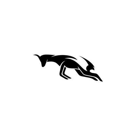 Springbok logo design template. Awesome a springbok silhouttel logo ...