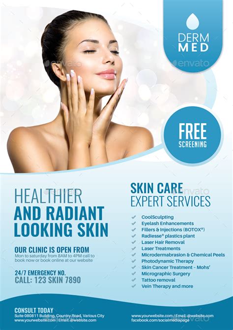 Dermatology Services Flyer Print Templates Graphicriver